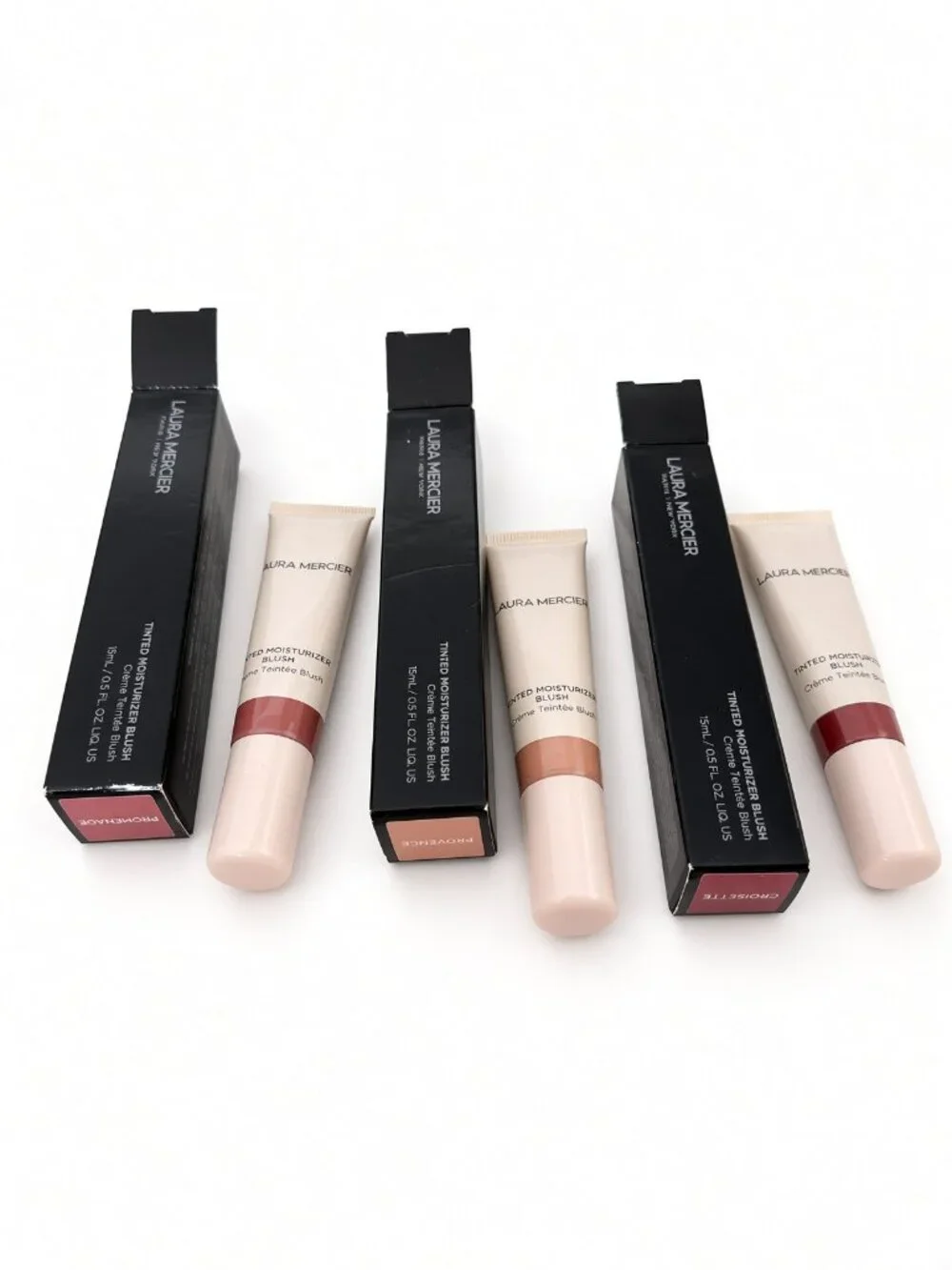 Laura Mercier 3-Pc Lot Tinted Moisturizer Blush Promenade Provence Croisette